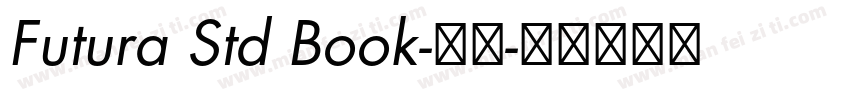 Futura Std Book-粗体字体转换